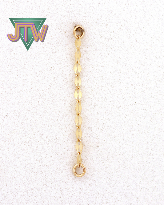 14K Yellow Gold Dapped Oval Chain