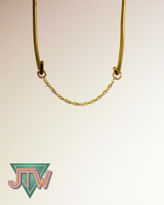 14K Gold Diamond-Cut Singapore Chain