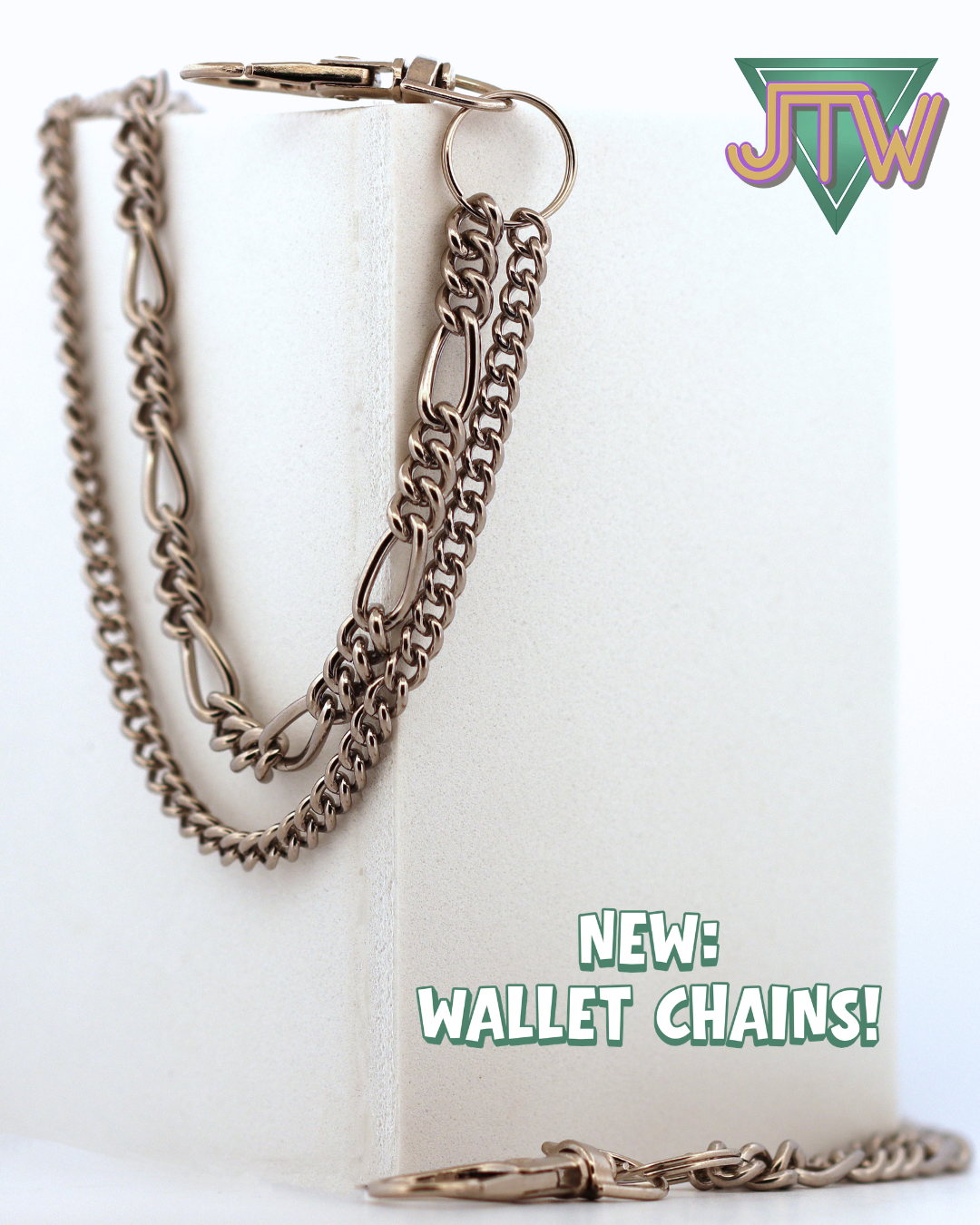 Titanium Wallet Chain - Curb Chain