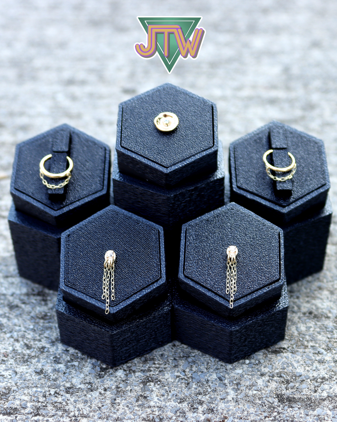 Mini Mixtape Hexagon Displays