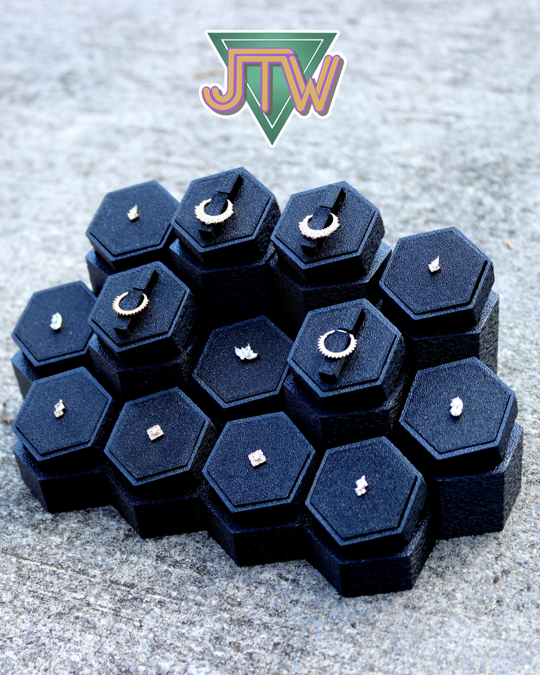 Mini Mixtape Hexagon Displays