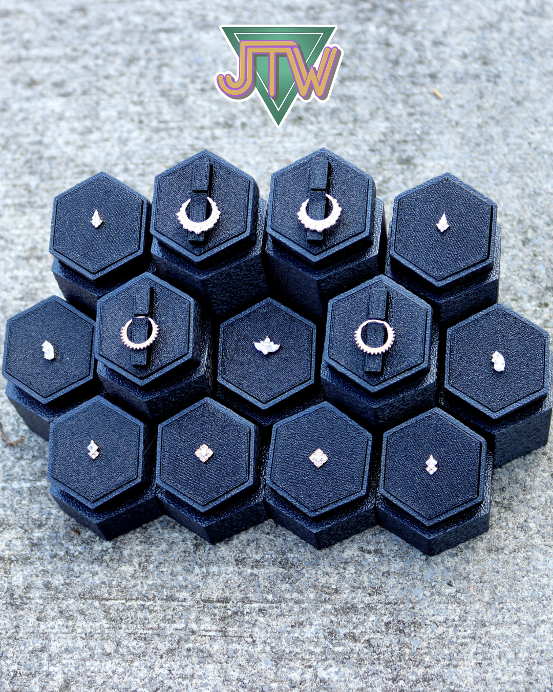 Mini Mixtape Hexagon Displays