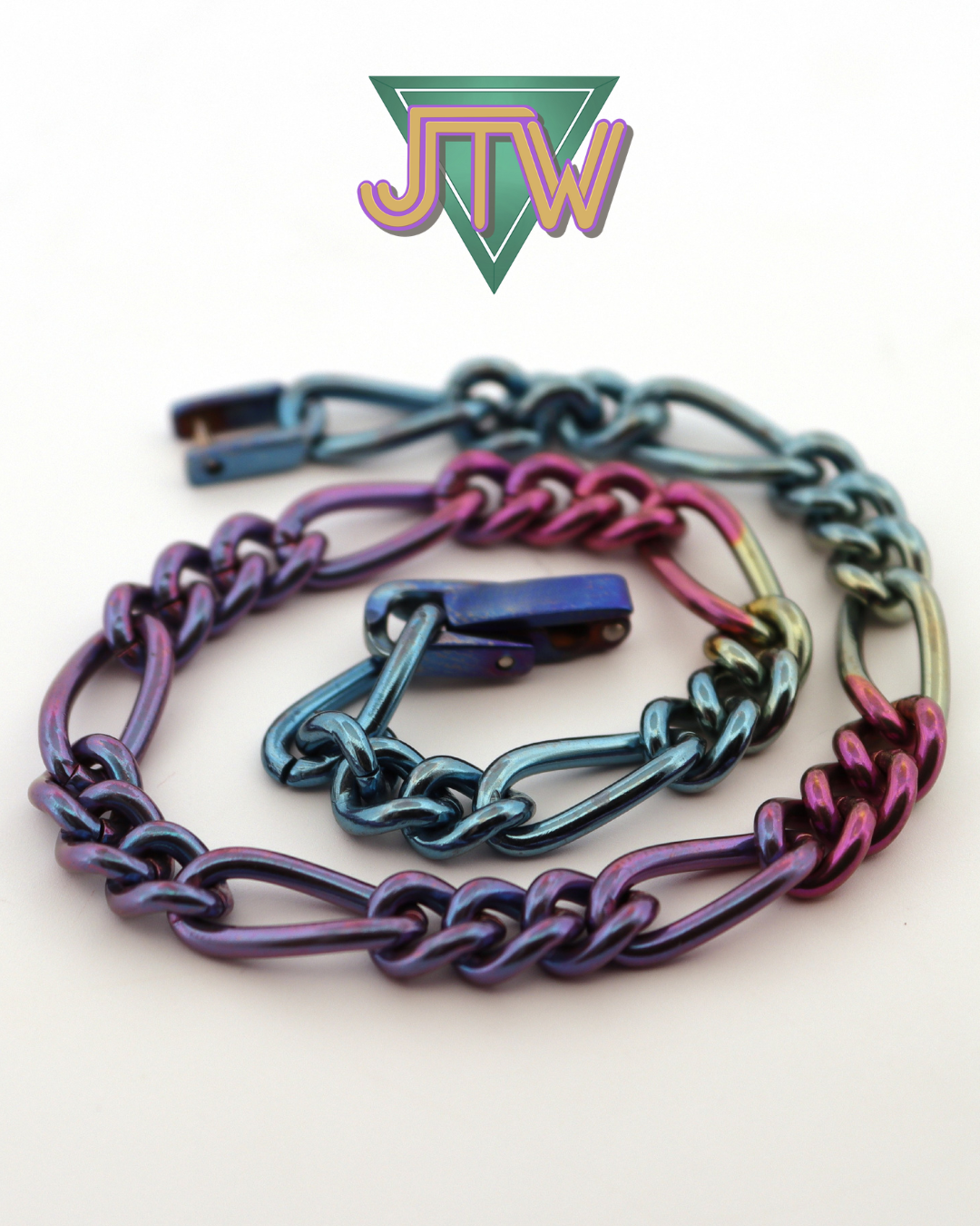 Titanium Necklace - Figaro Chain