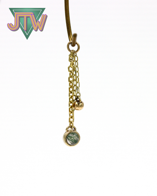 One-off Charm - Moss Agate