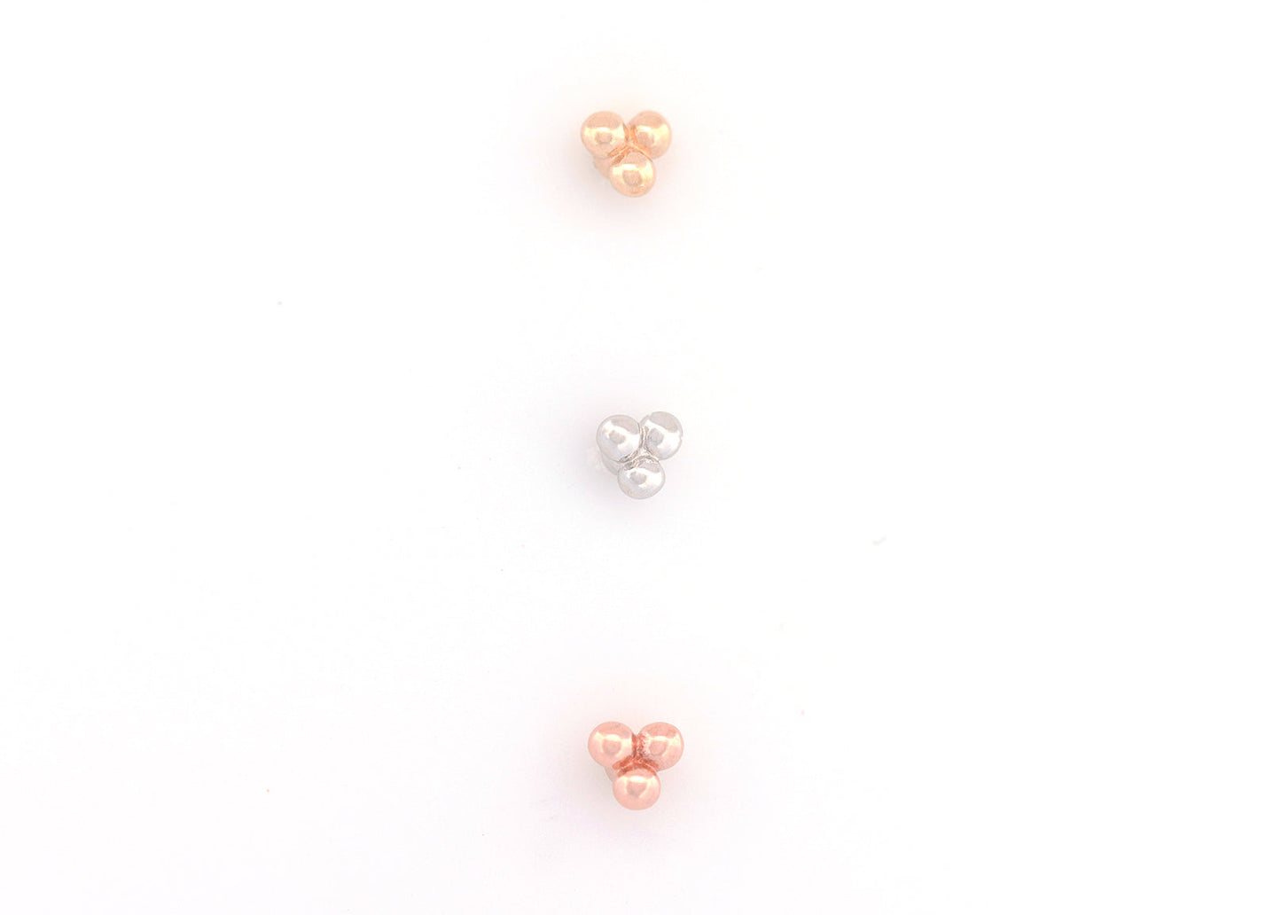 Gold Tri-bead Clusters