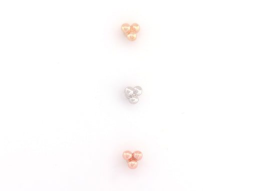 Gold Tri-bead Clusters
