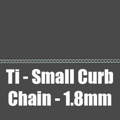 Titanium Small Curb Chain