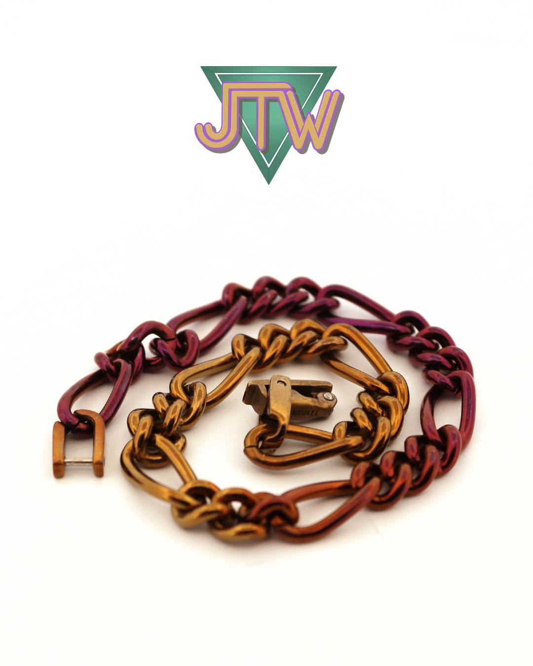 Titanium Necklace - Figaro Chain