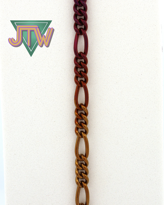 Titanium Necklace - Figaro Chain