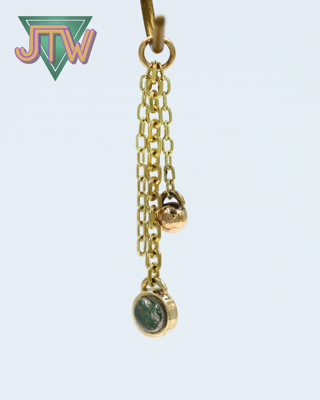 One-off Charm - Moss Agate