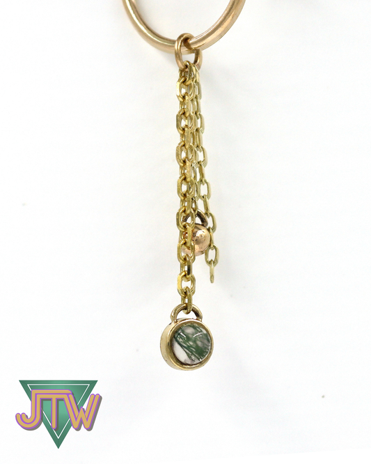 One-off Charm - Moss Agate