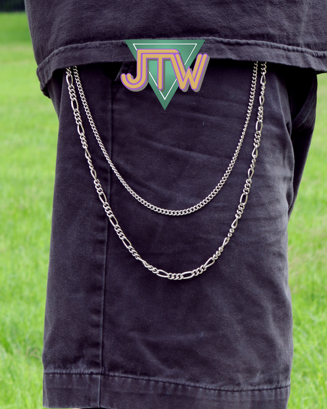 Titanium Wallet Chain - Curb Chain