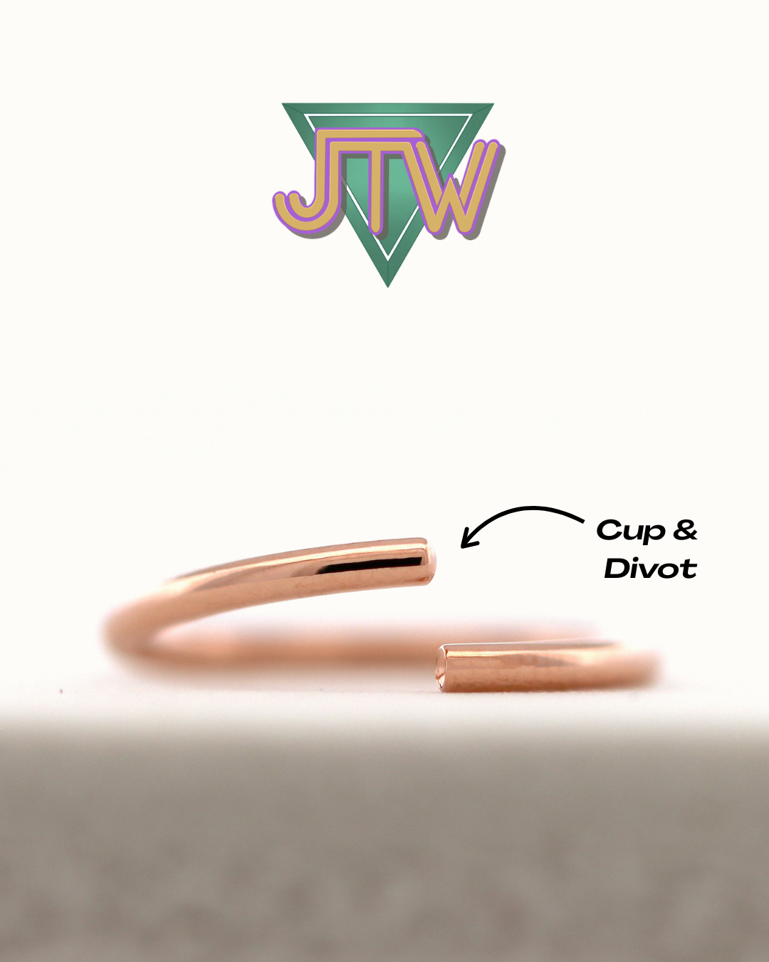 Gold Seam Rings - Cup and Divot