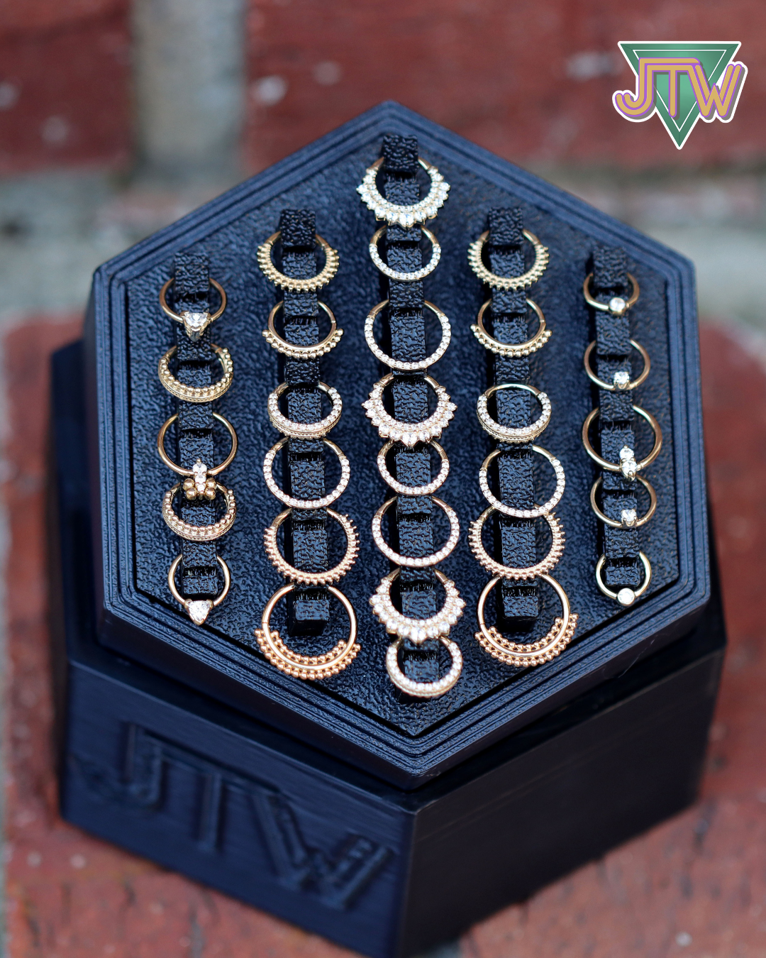 Hexagon Mixtape Display