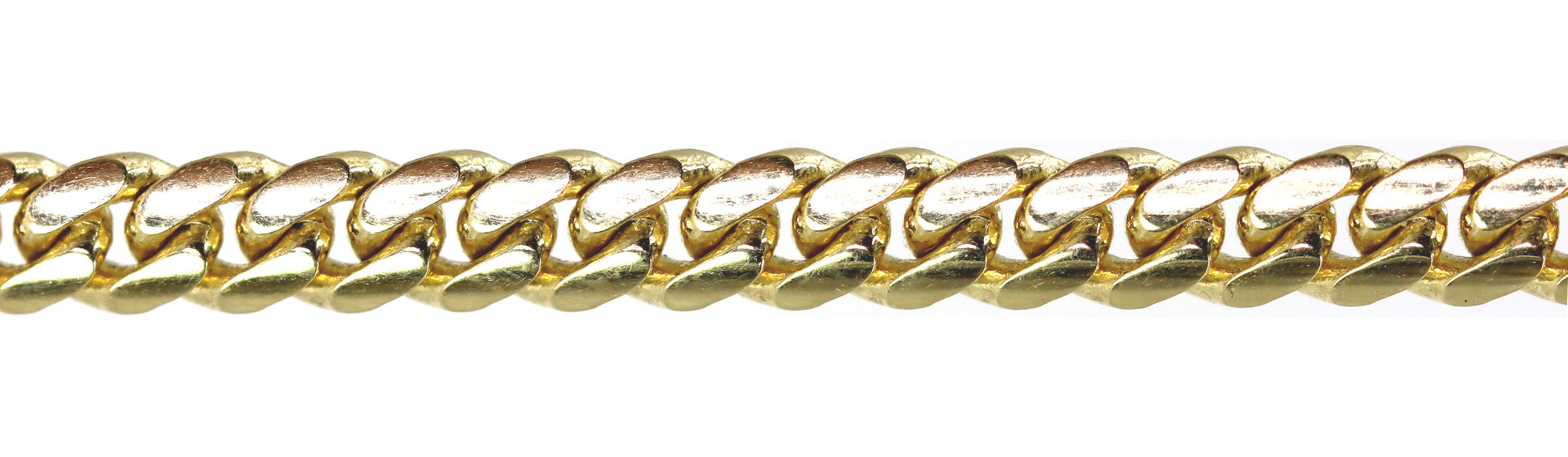 14K Gold 3.3mm Miami Cuban Chain