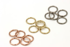 Gold Seam Rings - Cup and Divot