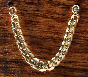 14K Gold 3.3mm Miami Cuban Chain