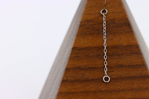 14K White Gold Diamond Cut Cable Chain