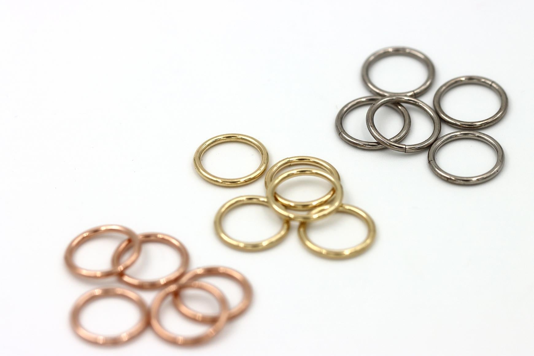 Gold Seam Rings - Cup and Divot